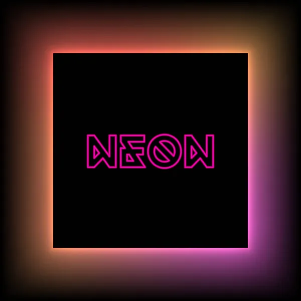 Wektor czerwony neon tło — Wektor stockowy