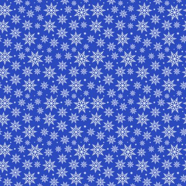 Mavi Noel snowflakes desen