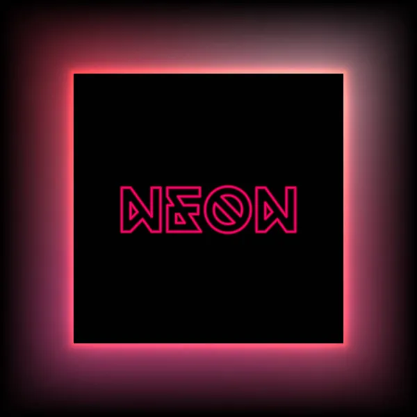 Vector Pink Neon Background — Stock Vector