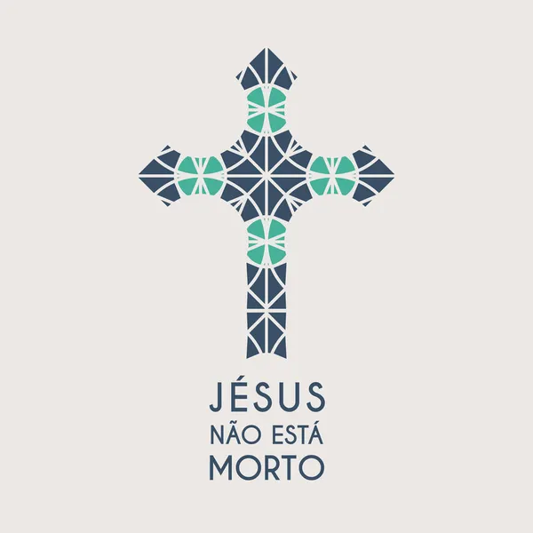 Jesus Mosaik Christusvektorsymbol — Stockvektor