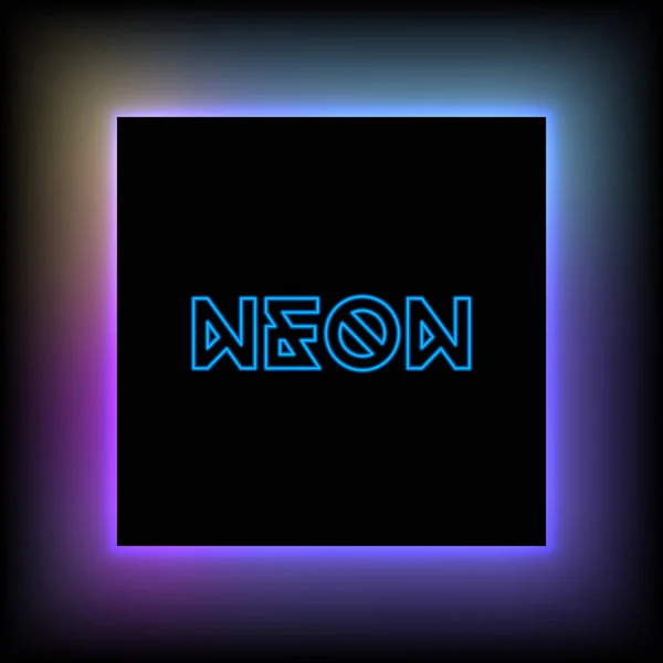 Vektor Lila Neon Hintergrund — Stockvektor