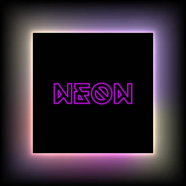 Vector Purple Neon Background — Stock Vector