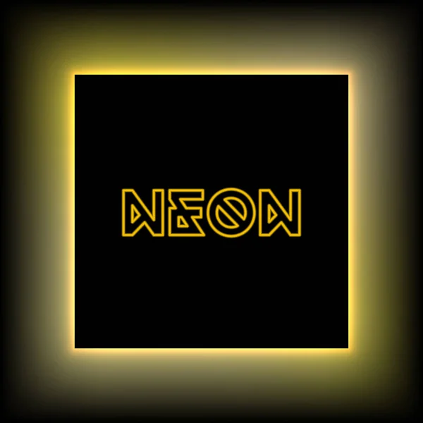 Vector amarillo fondo de neón — Archivo Imágenes Vectoriales