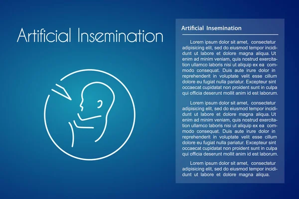 Fertilisation in vitro Contexte avec le foetus Illustration De Stock