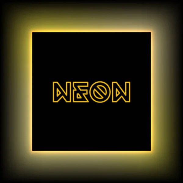 Vector Yellow Neon Background Royalty Free Stock Illustrations