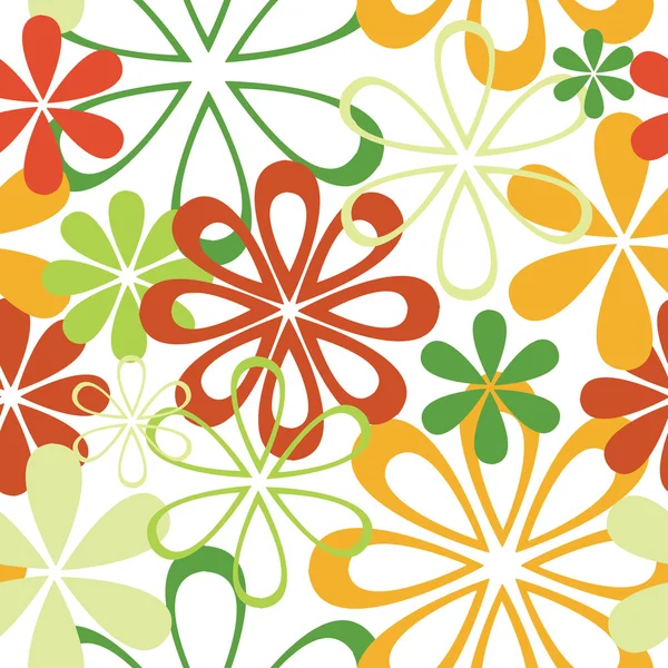 Floral wallpaper with little flowers Stock Vector