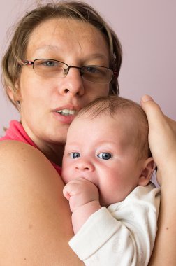 Mother end newborn son