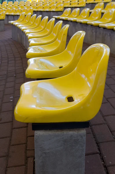 Yellow seats — Stock Photo, Image
