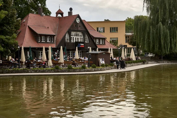 Opole Pland August 2021 View Ceska Hospoda Chech Resteurant Opole — Stock Photo, Image