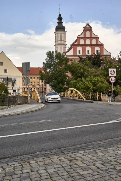 Opole Polônia Agosto 2021 Vista Opole Cidade Cidade Média Leste — Fotografia de Stock