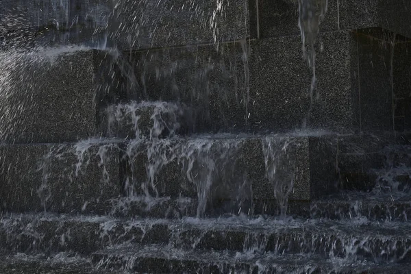 Fountain Made Big Stone Blocks — Fotografia de Stock