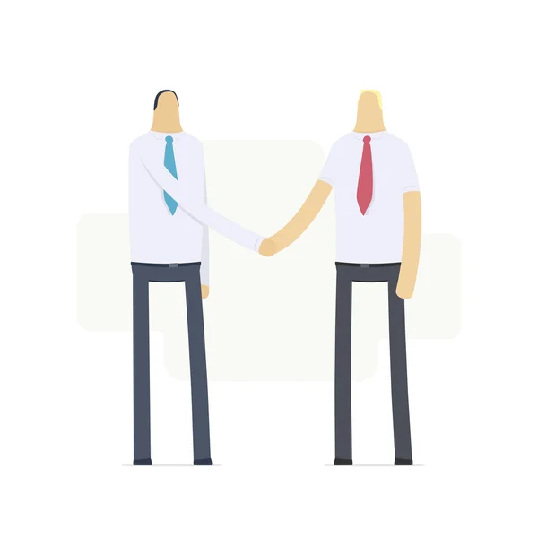 Handshake of two businessmen — Stock Vector