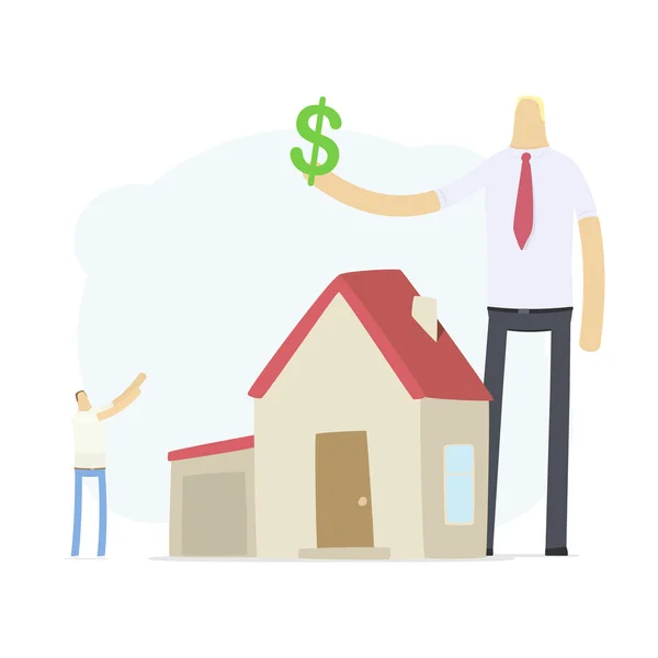 Agent increases the rate of credit for real estate — Stock Vector