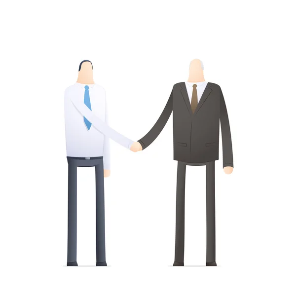 Zaměstnanec a šéf handshake — Stockový vektor