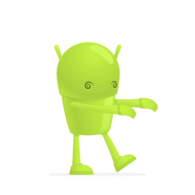 funny cartoon android clipart