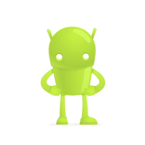 Funny cartoon android — Stock Vector