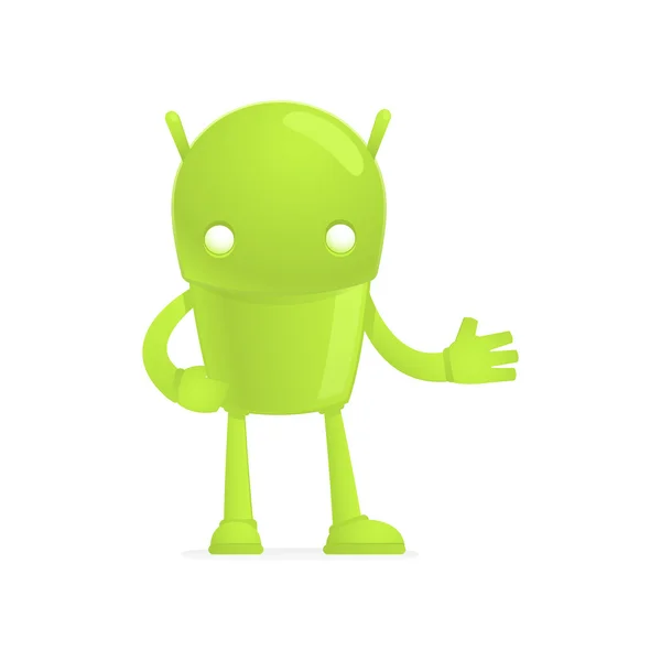 Lustige cartoon android — Stockvektor