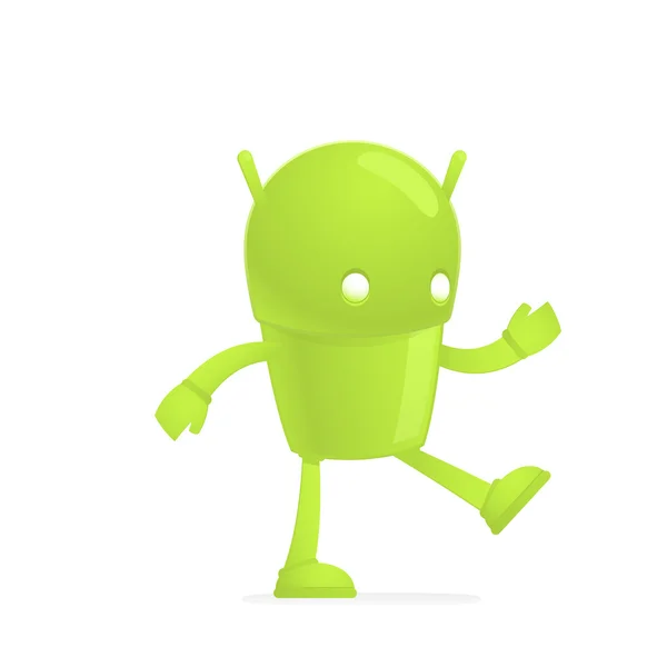 Funny cartoon android — Stock Vector