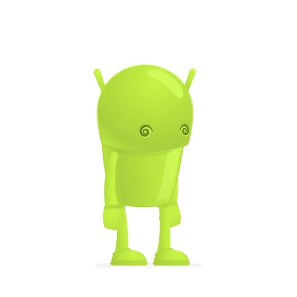 Funny cartoon android — Stock Vector