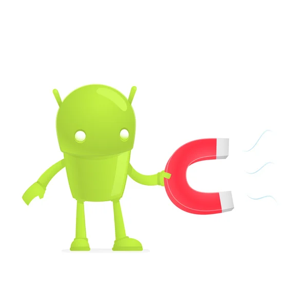 Lustige cartoon android — Stockvektor