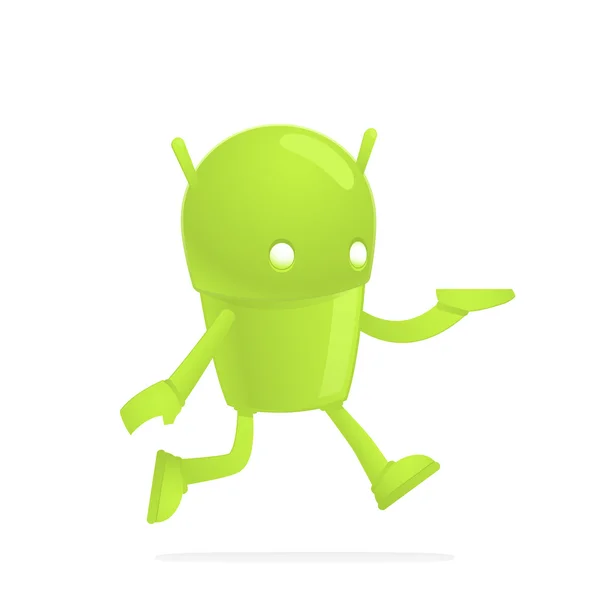 Funny cartoon android — Stock Vector