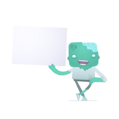 komik karikatür zombi