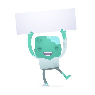 komik karikatür zombi