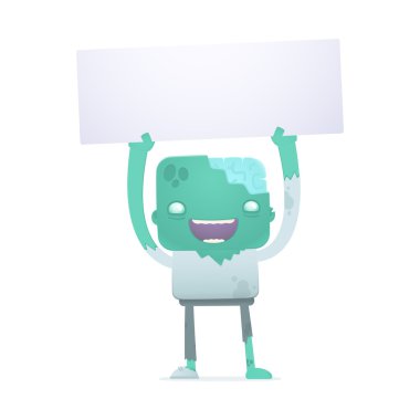 komik karikatür zombi