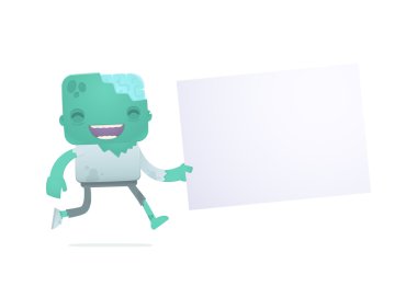 komik karikatür zombi