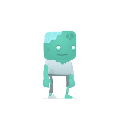 komik karikatür zombi