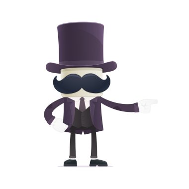 komik karikatür illüzyonist