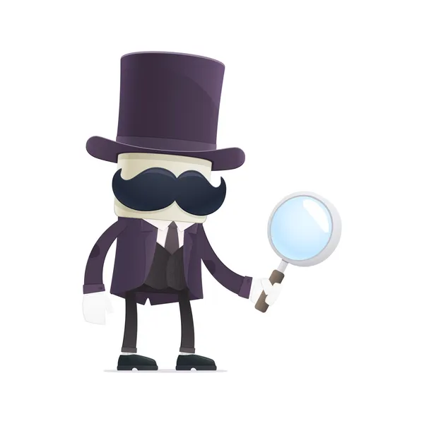 Grappige cartoon illusionist — Stockvector