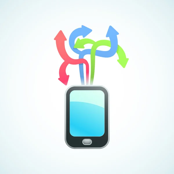 Stort urval av apps för din telefon — Stock vektor