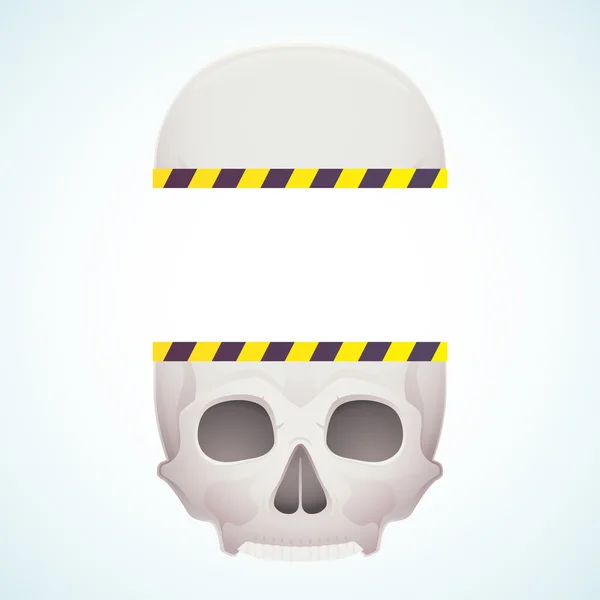 Split skull — Stock Vector