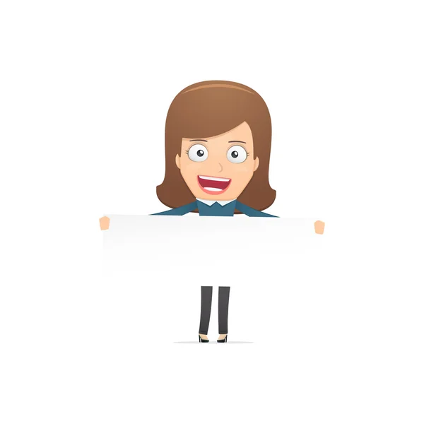 Girl manager, suitable for use in dialogues with other characters. — Stock Vector