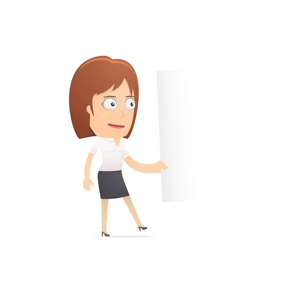 Girl manager, suitable for use in dialogs with other characters. — Stock Vector