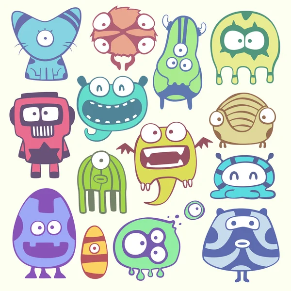 Cartoon monstters — Stockvector