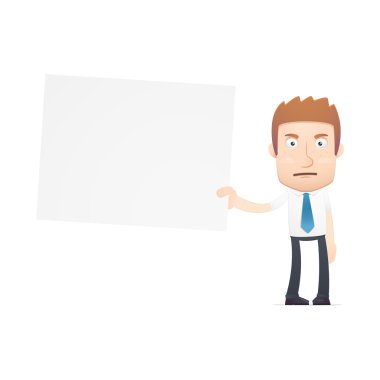 Ofis çalışanı çeşitli pozlarda.