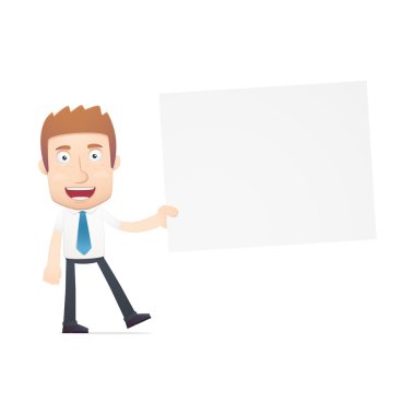 Ofis çalışanı çeşitli pozlarda.