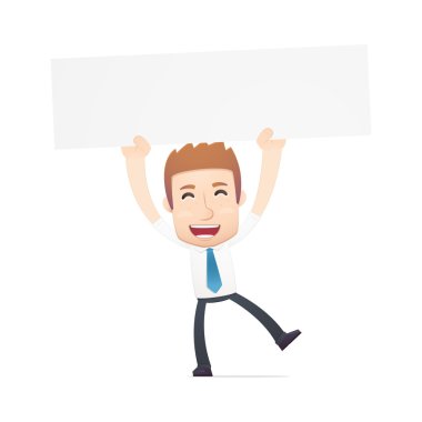 Ofis çalışanı çeşitli pozlarda.