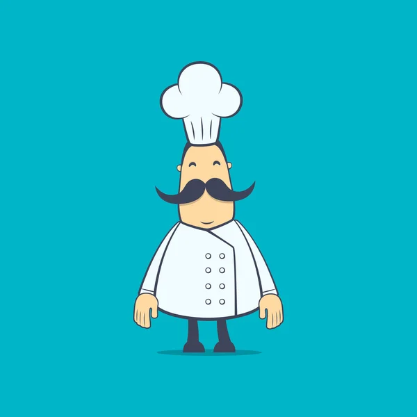 Chef dans différentes poses — Image vectorielle