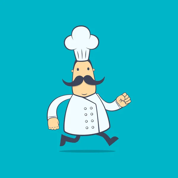 Chef dans différentes poses — Image vectorielle