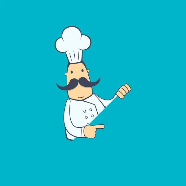 Chef dans différentes poses — Image vectorielle