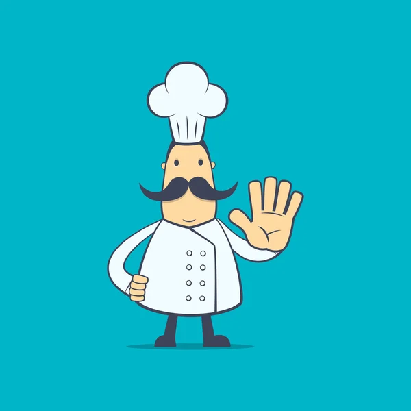 Chef dans différentes poses — Image vectorielle