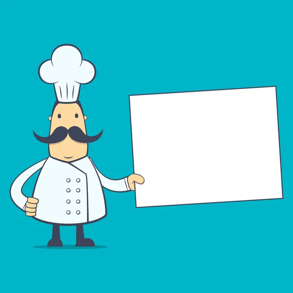 Chef en varias poses — Vector de stock