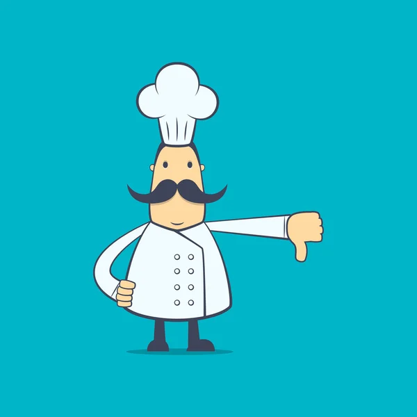 Chef dans différentes poses — Image vectorielle