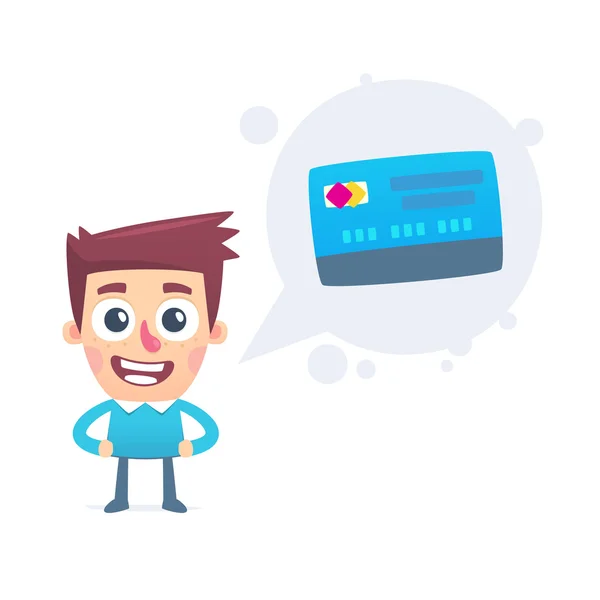 Advantages of debit card — Stock Vector