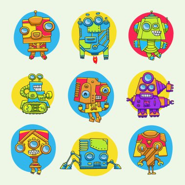 komik karikatür oyun canavarları