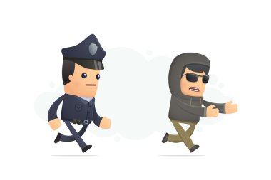 bir suçluyu yakalamak için polis