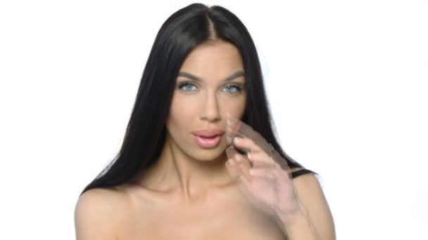 Mujer hermosa y sexy — Vídeo de stock